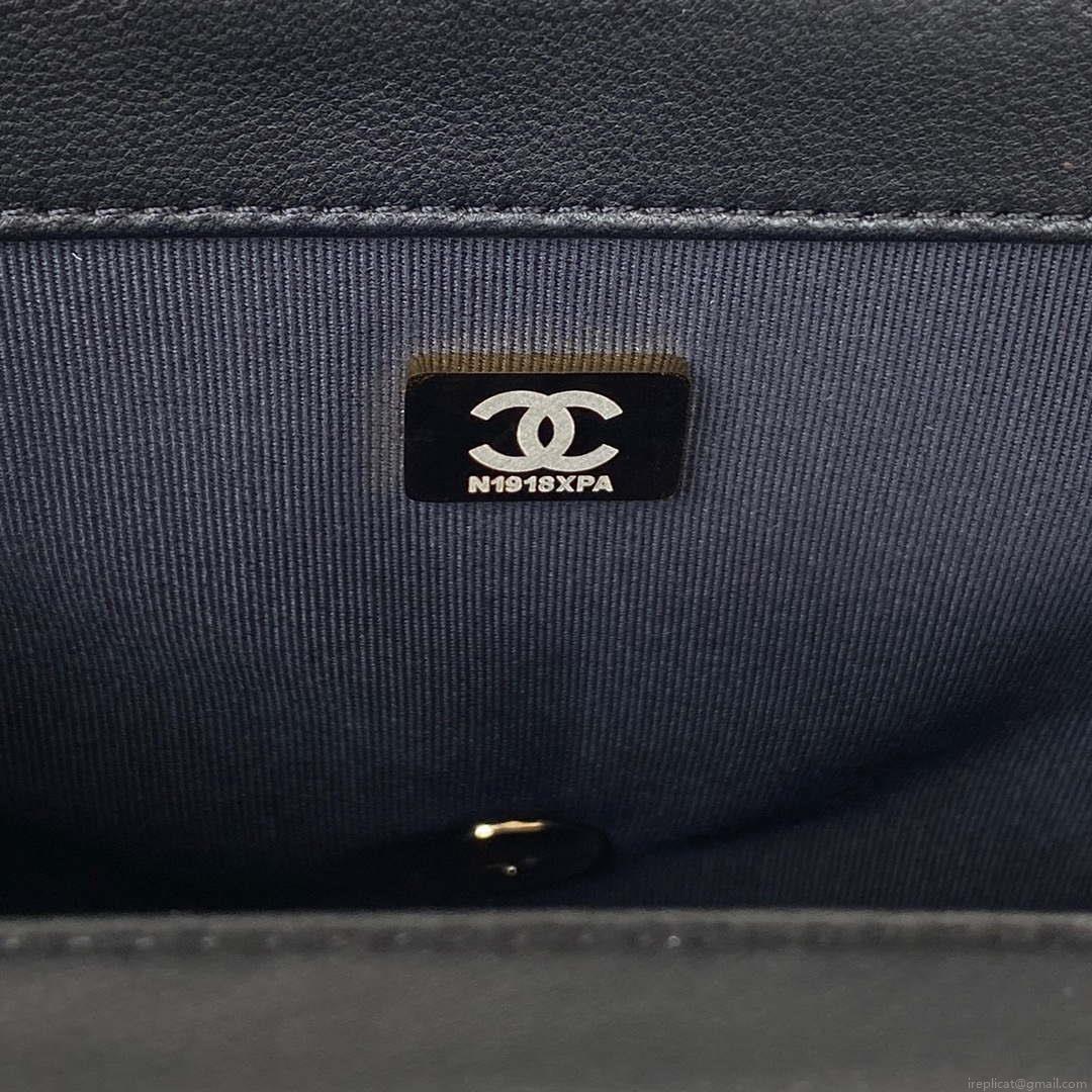 Chanel AS3330 Mini Flap 17cm Bag Black Lambskin