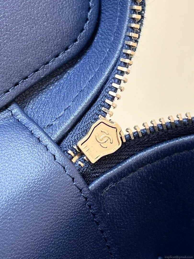Chanel AP2718 Small Vanity With Chain Denim Blue