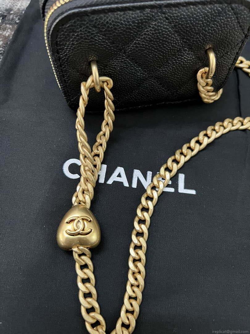 Chanel AP3203 Clutch With Chain Grained Calfskin Black