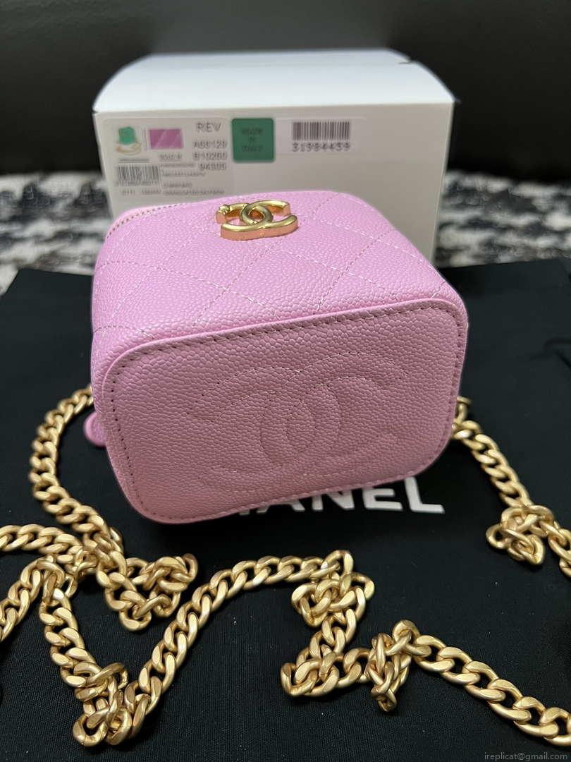 Chanel AP3203 Clutch With Chain Grained Calfskin Pink