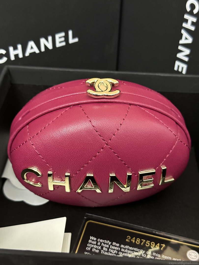 Chanel AP3252 Clutch With Chain Lambskin Wine Red