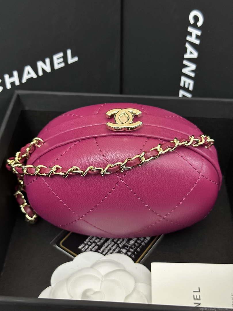 Chanel AP3252 Clutch With Chain Lambskin Wine Red