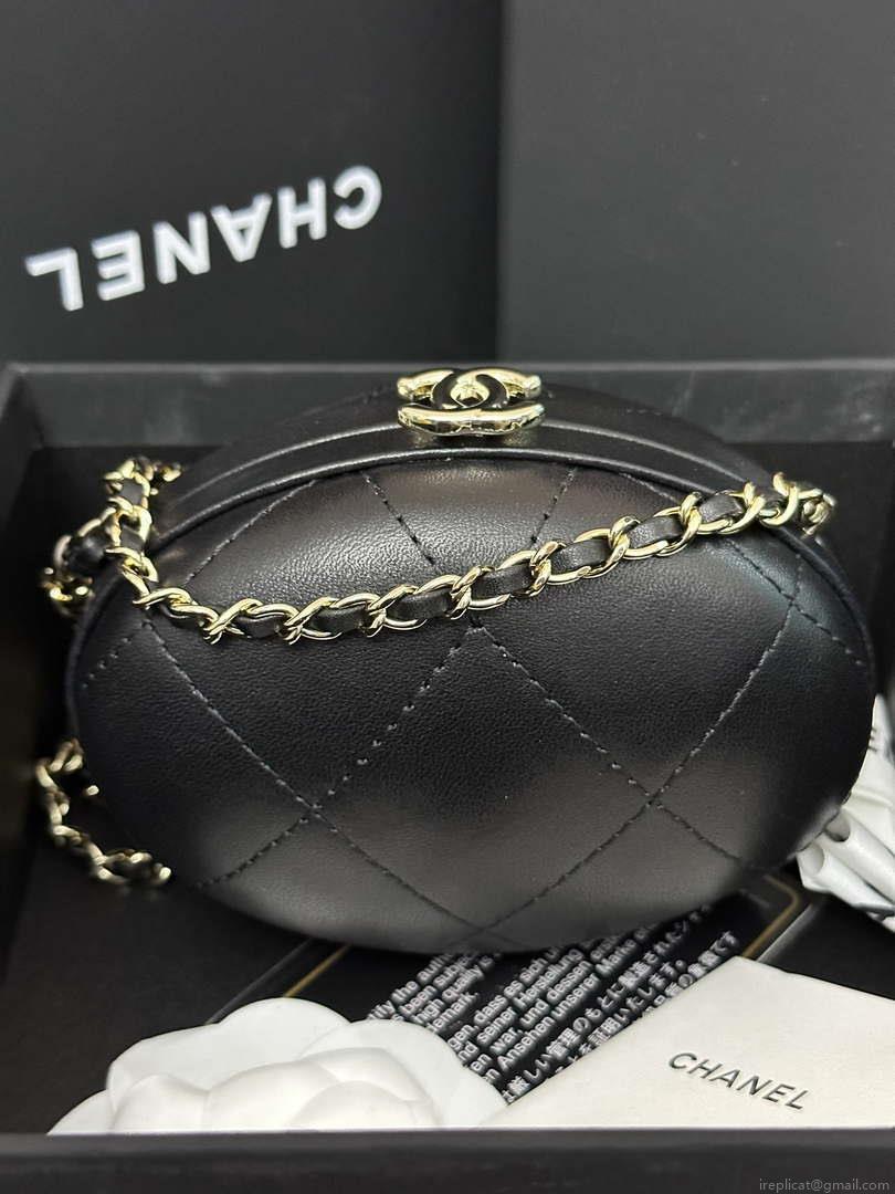 Chanel AP3252 Clutch With Chain Lambskin Black