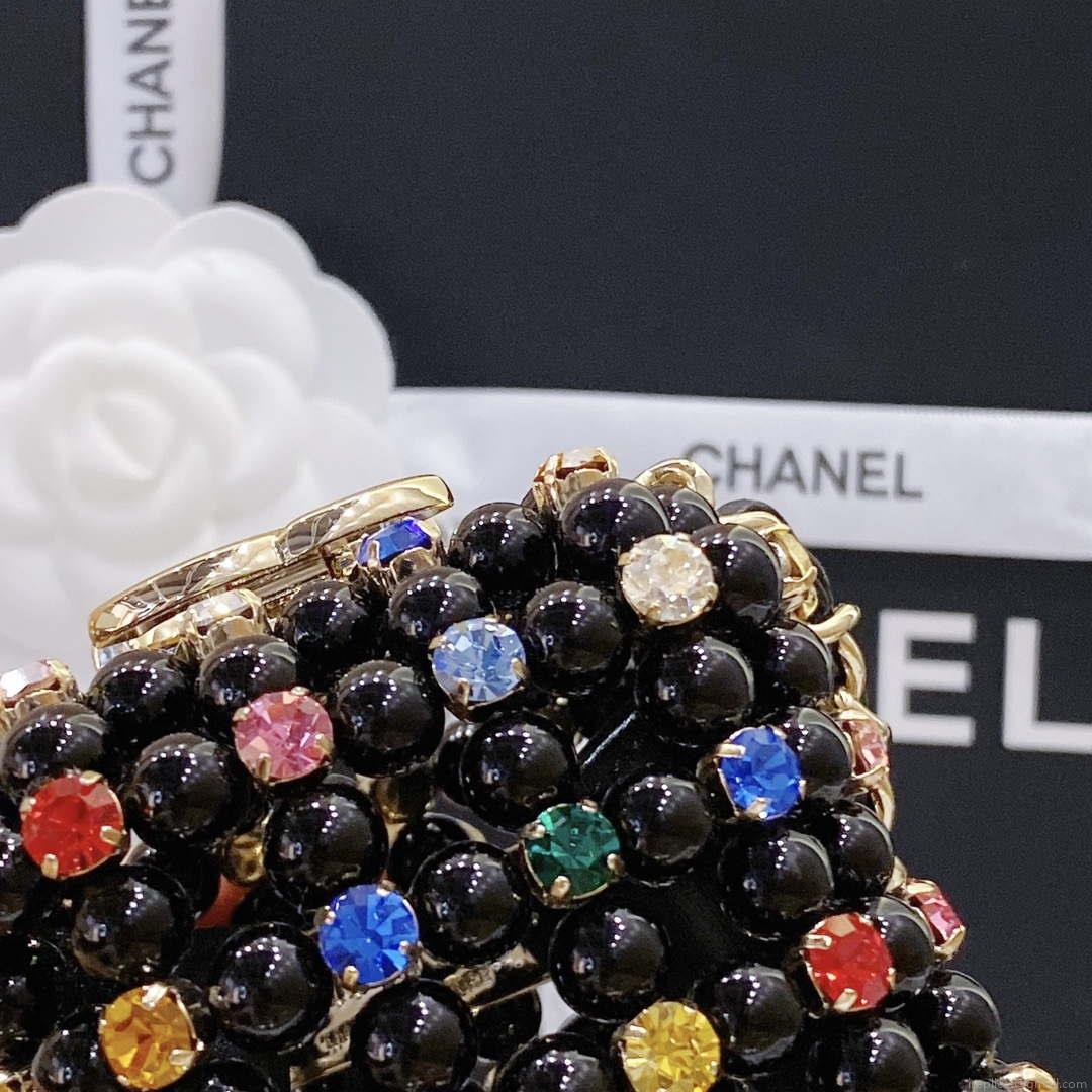 Chanel AS3769 MINI EVENING Bag Imitation Pearls Black & Multicolor