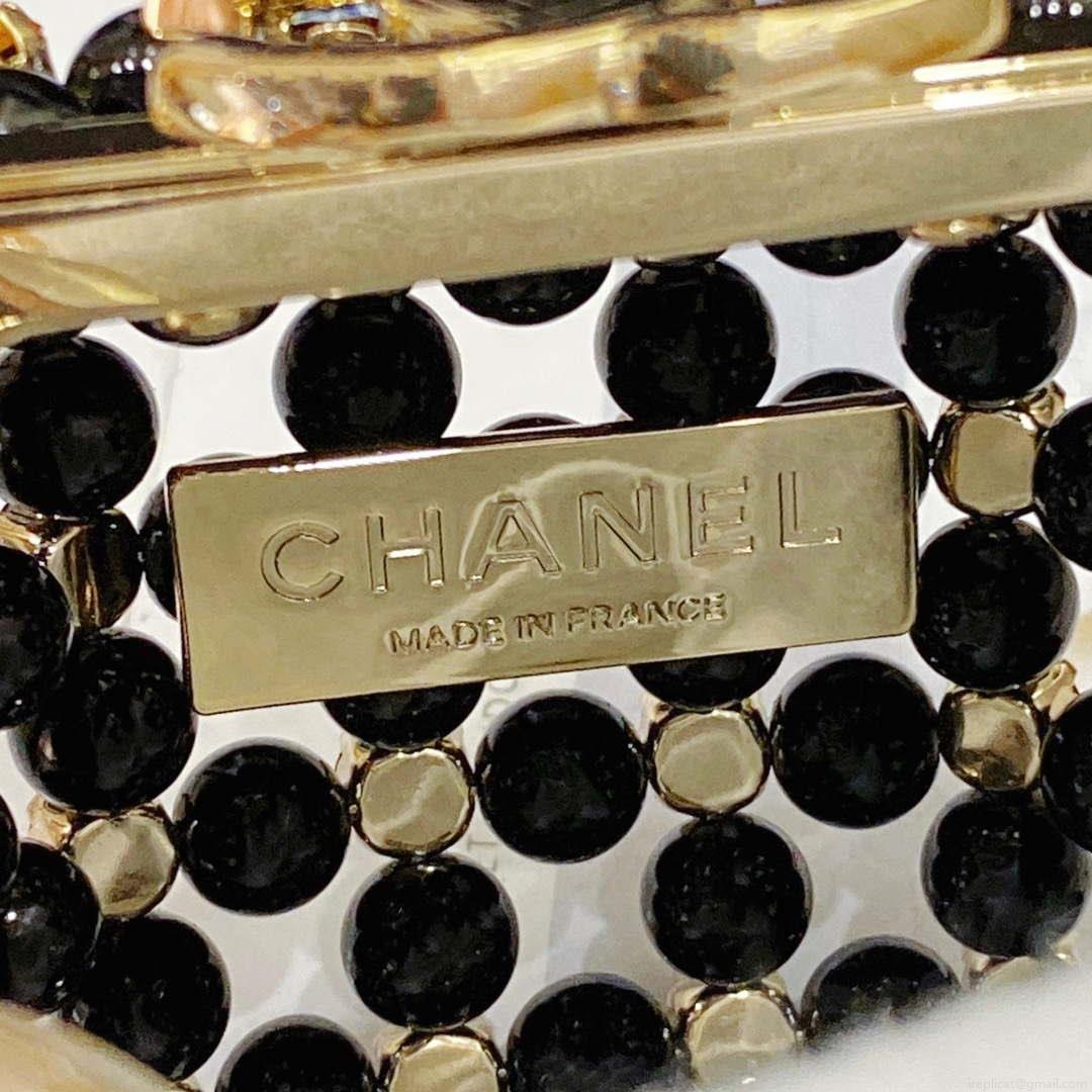 Chanel AS3769 MINI EVENING Bag Imitation Pearls Black & Multicolor