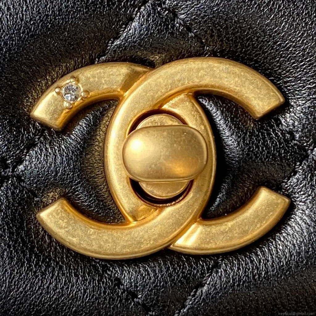 Chanel AP3424 Woc Mini Flap Bag Lambskin Black