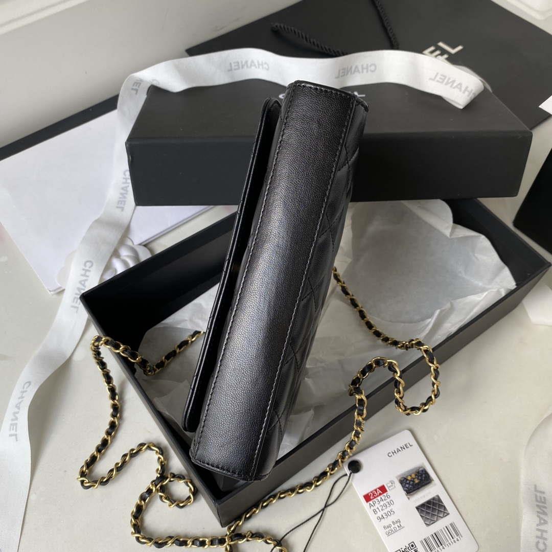Chanel AP3426 Woc Mini Flap Bag Lambskin 17cm Black