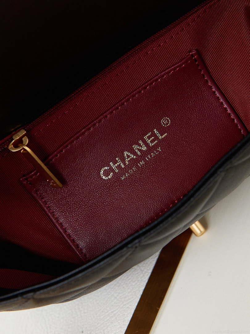 Chanel AS4231 Small Flap Bag Lambskin Black