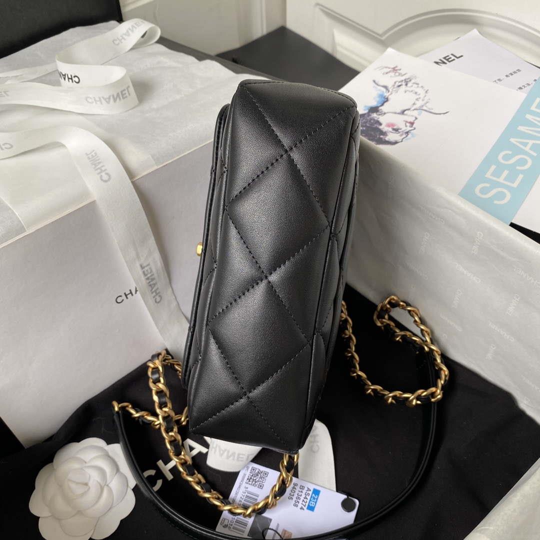 Chanel AS4274 Mini Flap Crossbody Bag Lambskin Black