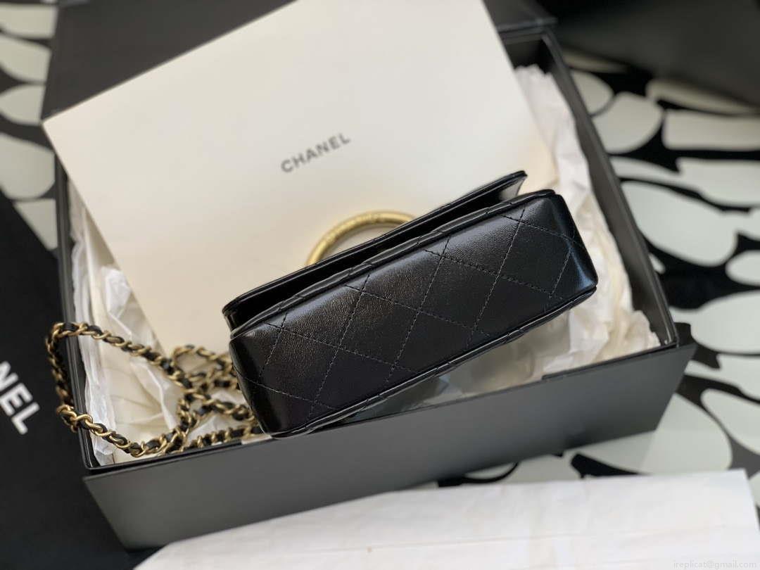 Chanel AP3484 CLUTCH WITH CHAIN Shiny Lambskin & Gold-Tone Metal