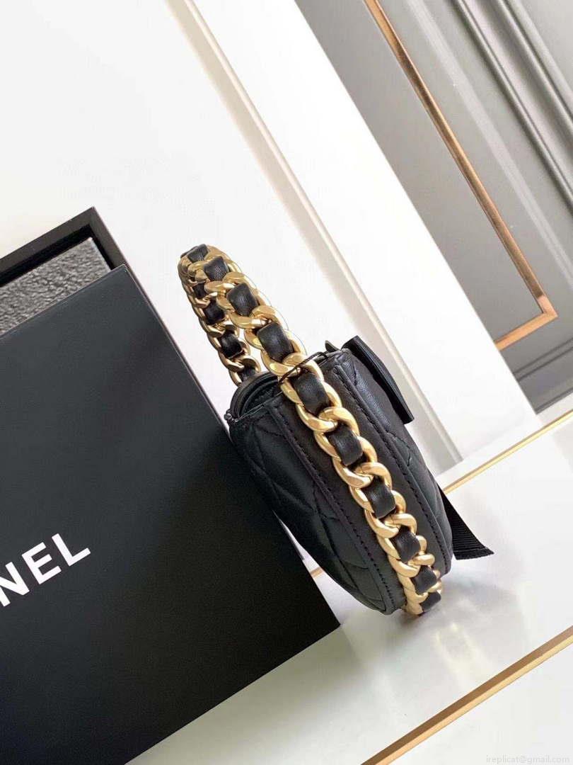 Chanel AP3584 Pouch Mixed Fibers Calfskin & Gold-Tone Metal Black