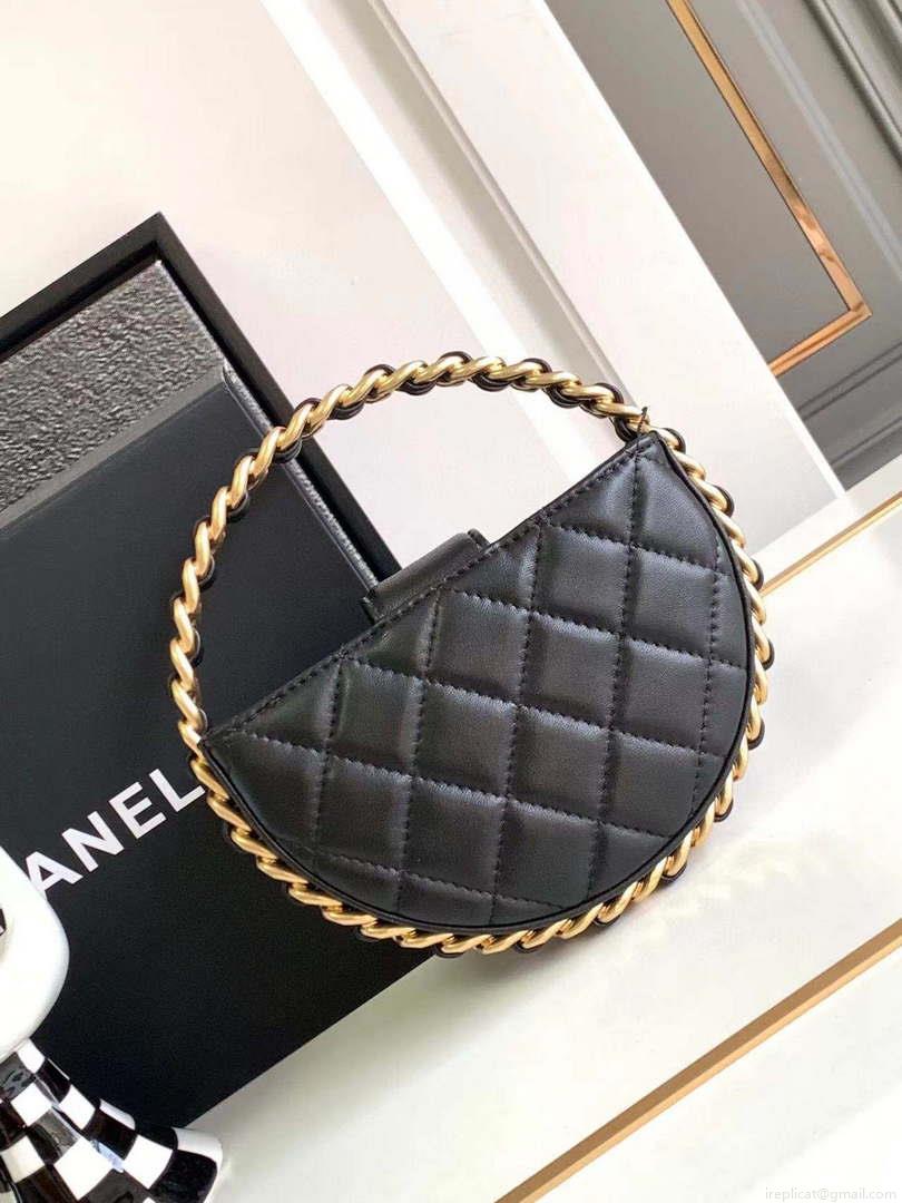 Chanel AP3584 Pouch Mixed Fibers Calfskin & Gold-Tone Metal Black