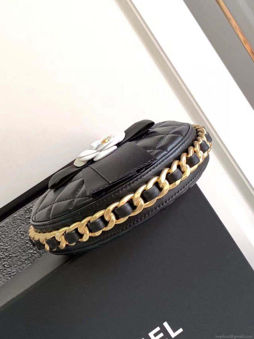 Chanel AP3584 Pouch Mixed Fibers Calfskin & Gold-Tone Metal Black