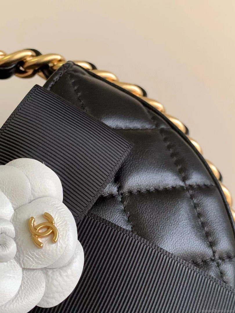 Chanel AP3584 Pouch Mixed Fibers Calfskin & Gold-Tone Metal Black