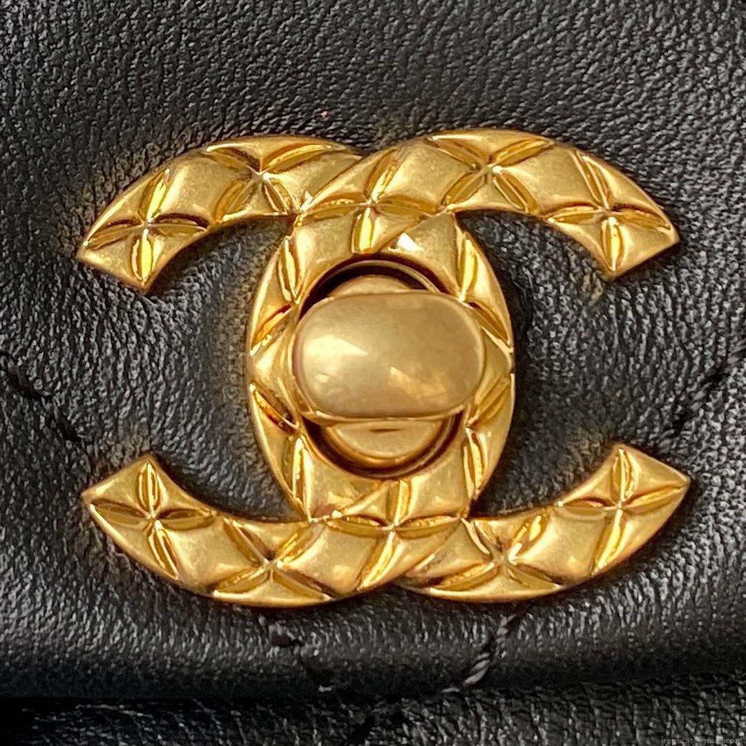 Chanel Small Backpack AS4275 Calfskin & Gold-Tone Metal Black