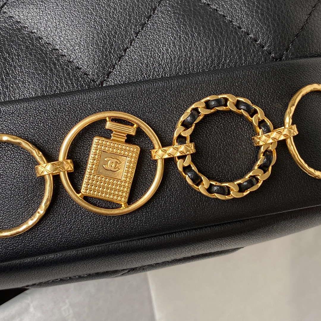 Chanel Small Backpack AS4275 Calfskin & Gold-Tone Metal Black