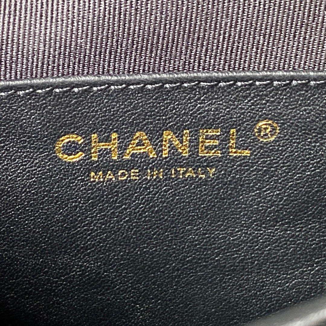Chanel Small Backpack AS4275 Calfskin & Gold-Tone Metal Black