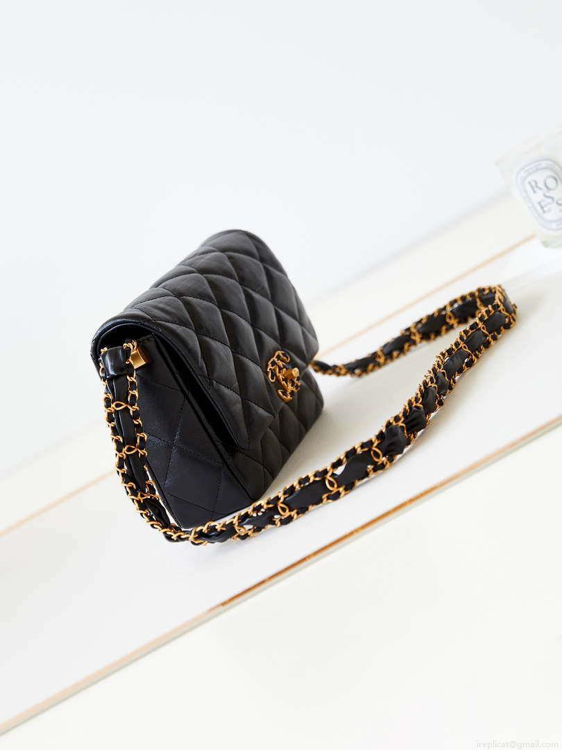 Chanel AS4423 Flap Lambskin bag Black