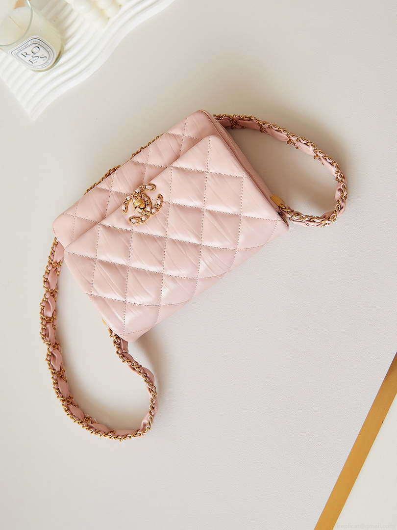 Chanel AS4423 Flap Lambskin bag Pink