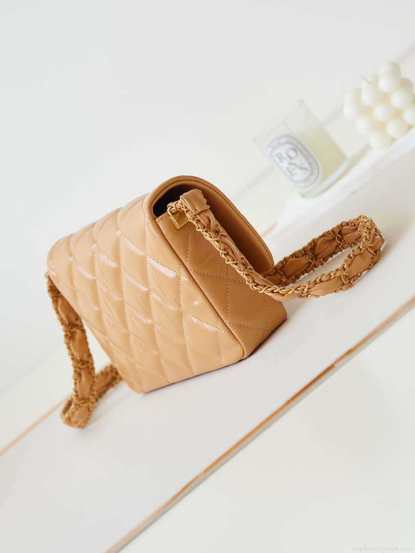 Chanel AS4423 Flap Lambskin bag Brown