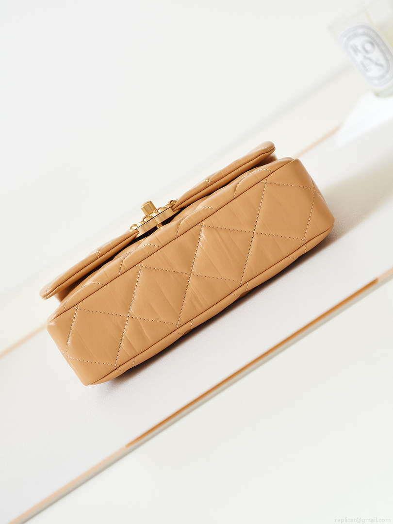 Chanel AS4423 Flap Lambskin bag Brown