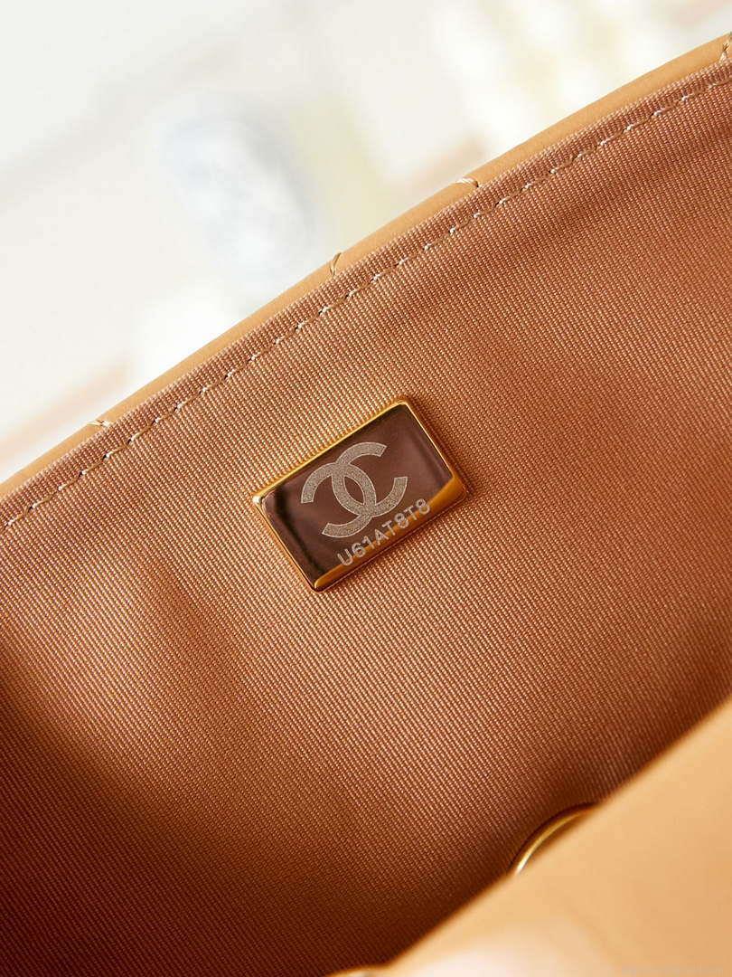 Chanel AS4423 Flap Lambskin bag Brown
