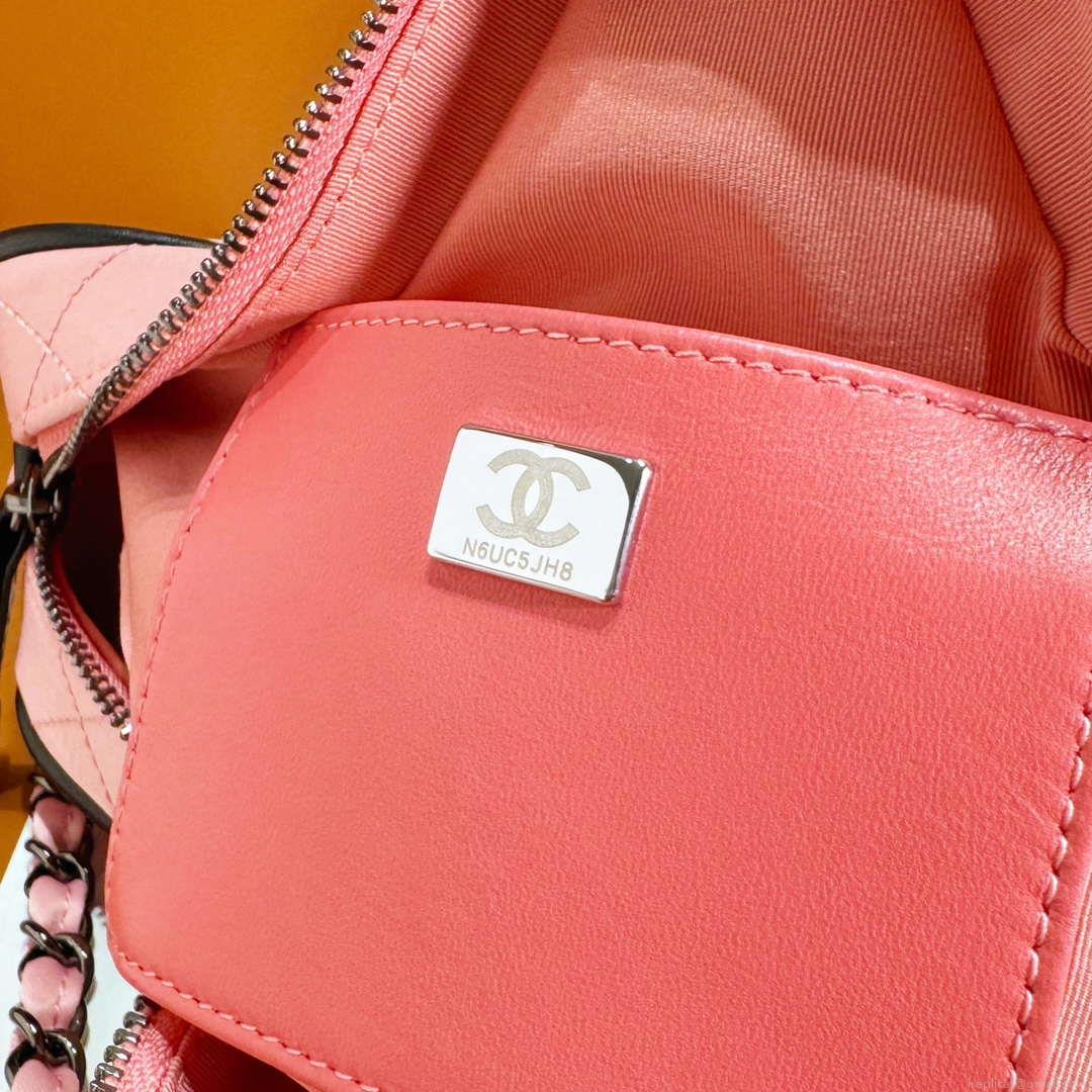 Chanel AS4579 Star Handbag Satin & Black-tone metal Pink