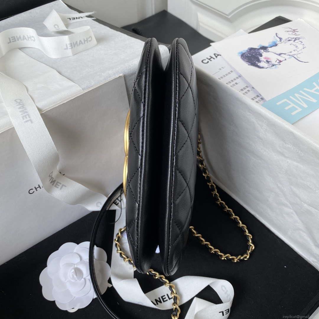 Chanel AS4609 Small Messenger bag Lambskin Black
