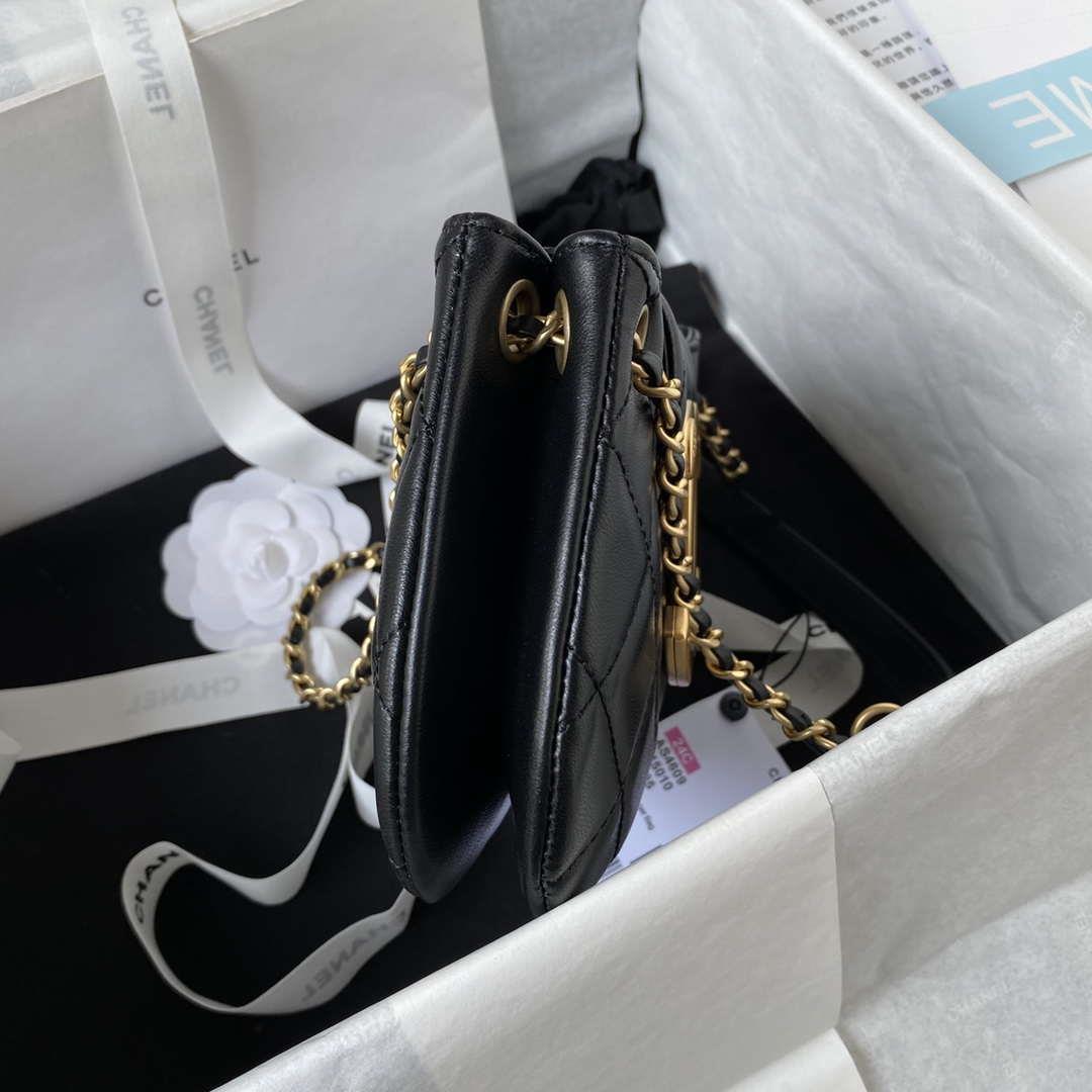 Chanel AS4609 Small Messenger bag Lambskin Black