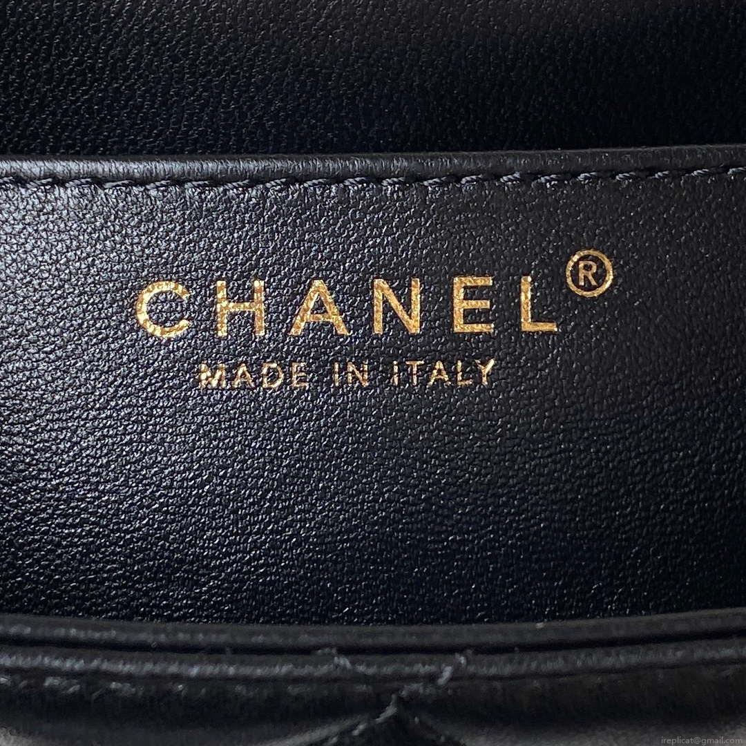 Chanel AS4609 Small Messenger bag Lambskin Black