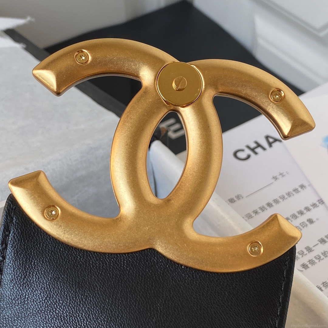 Chanel AS4610 Messenger bag Lambskin Black