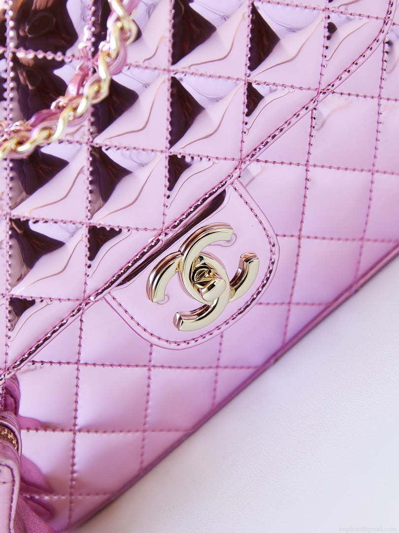 Chanel AS4649 BACKPACK & Star Coin Purse Metallic Calfskin & Gold-Tone Metal Purple