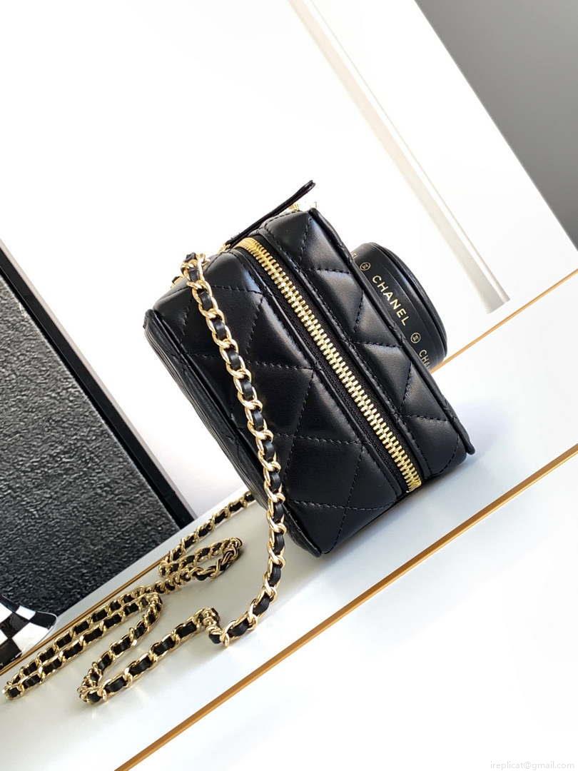 Chanel AS4817 Camera Case Black Lambskin Bag