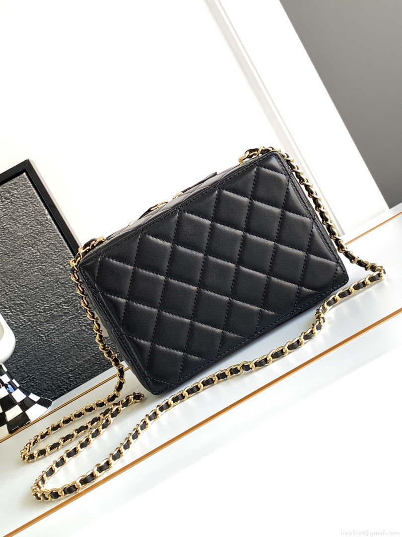 Chanel AS4817 Camera Case Black Lambskin Bag