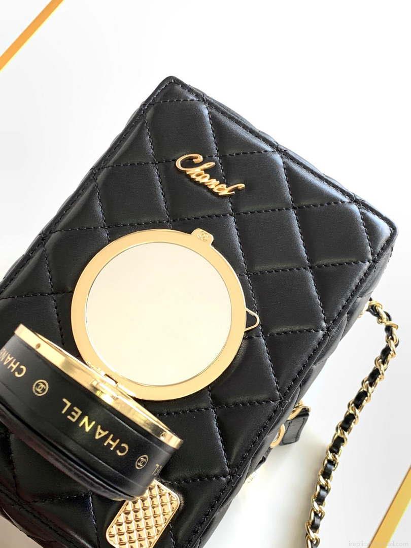 Chanel AS4817 Camera Case Black Lambskin Bag