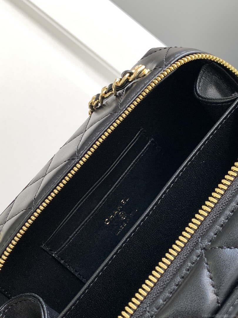 Chanel AS4817 Camera Case Black Lambskin Bag