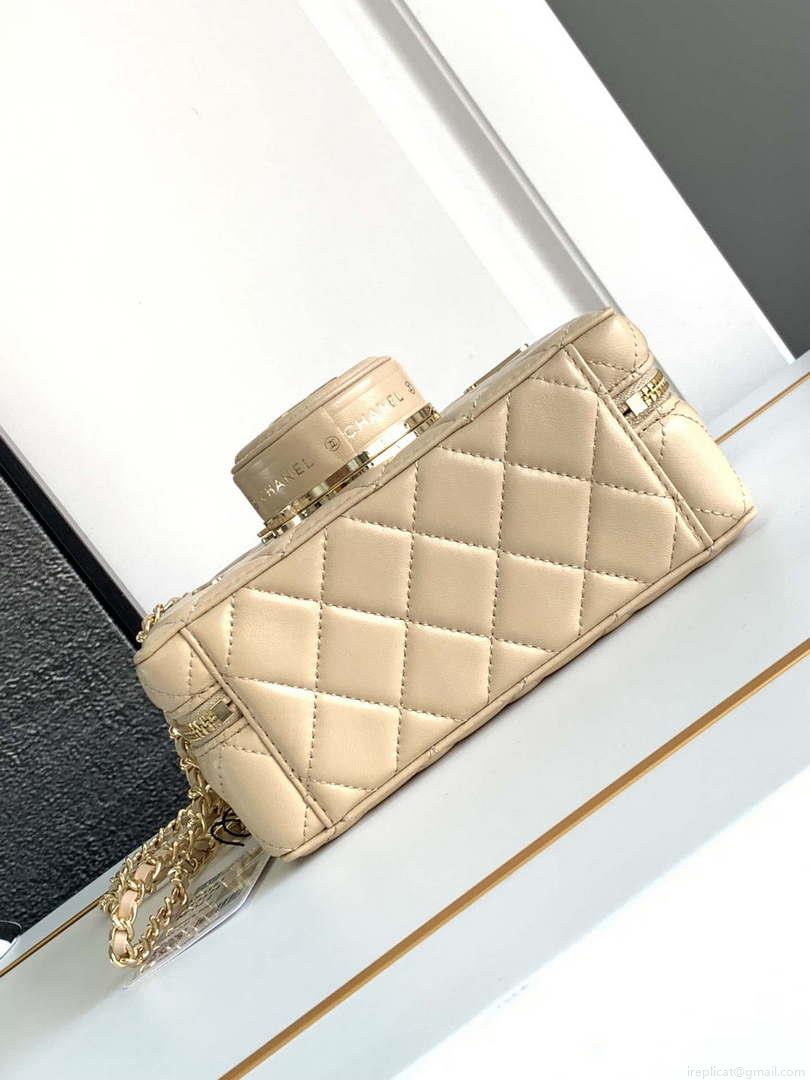 Chanel AS4817 Camera Case Apricot Lambskin Bag