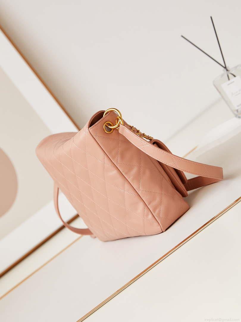Chanel AS4668 Large Hobo Bag Shiny Calfskin & Gold-Tone Metal Pink