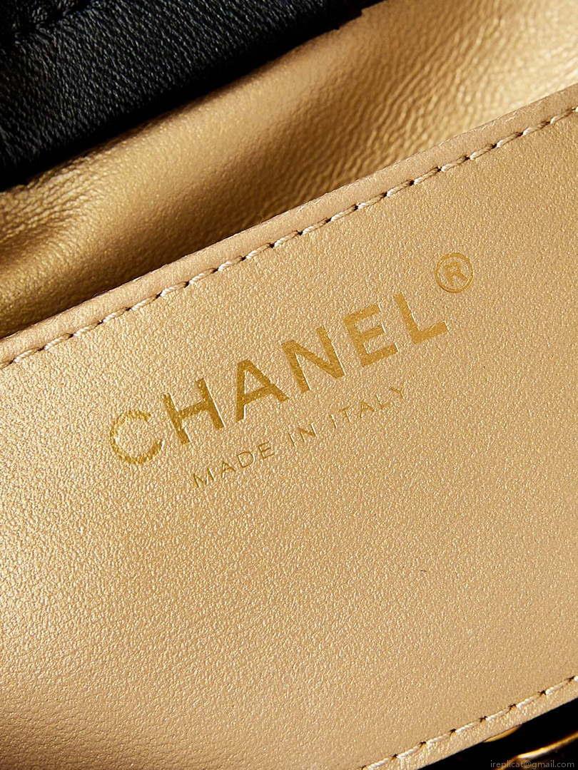 Chanel 24S AS4859 Hobo Bag Lambskin & Gold-Tone Metal Pearl Black