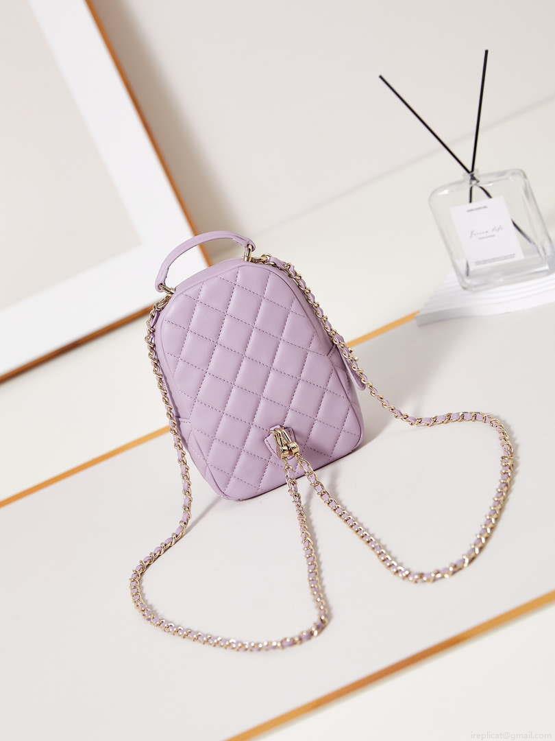 Chanel Ap3753 CLASSIC MINI Backpack Lambskin Lilac