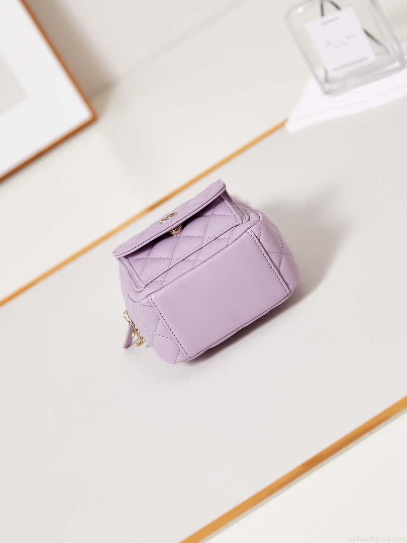 Chanel Ap3753 CLASSIC MINI Backpack Lambskin Lilac