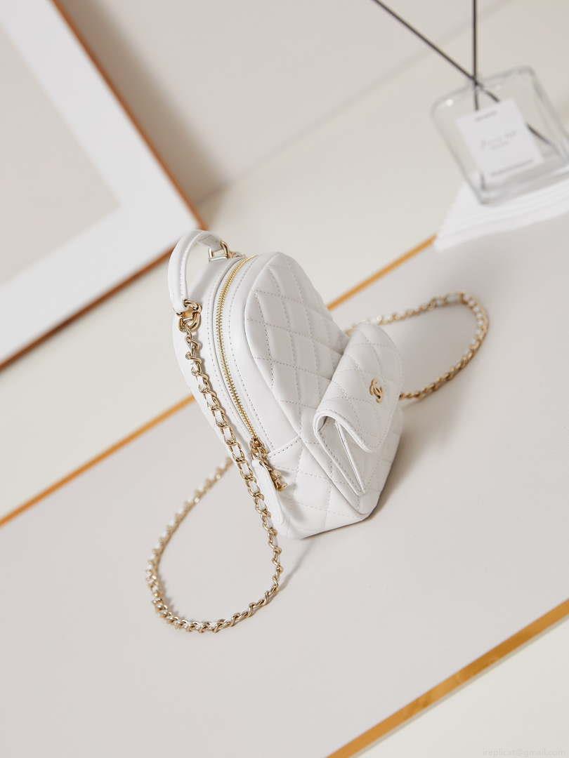Chanel Ap3753 CLASSIC MINI Backpack Lambskin White