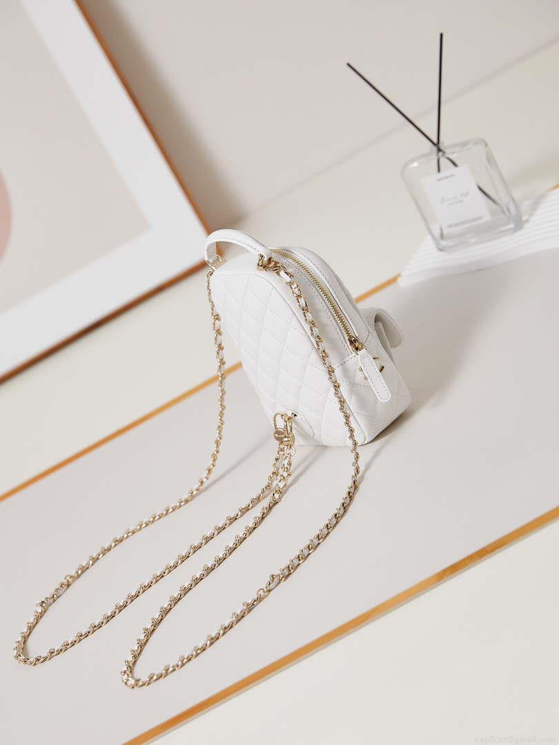 Chanel Ap3753 CLASSIC MINI Backpack Lambskin White
