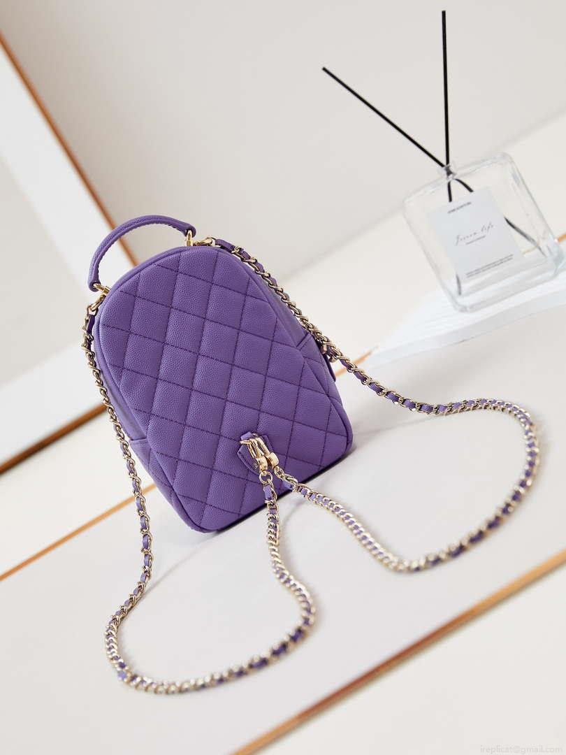 Chanel Ap3753 CLASSIC MINI Backpack Calfskin Purple