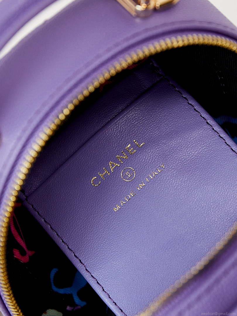 Chanel Ap3753 CLASSIC MINI Backpack Calfskin Purple