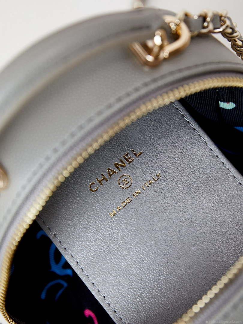 Chanel Ap3753 CLASSIC MINI Backpack Calfskin Grey