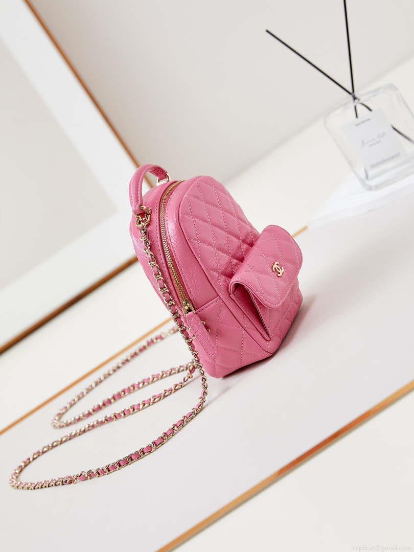 Chanel Ap3753 CLASSIC MINI Backpack Calfskin Hot Pink