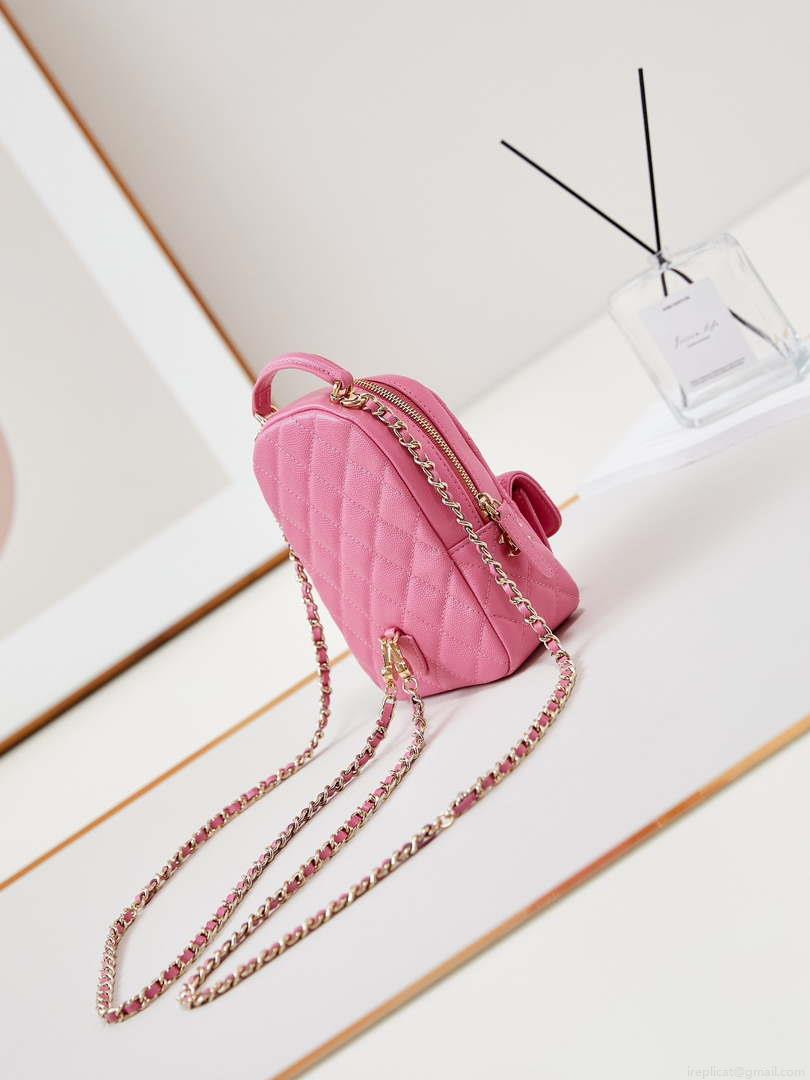 Chanel Ap3753 CLASSIC MINI Backpack Calfskin Hot Pink