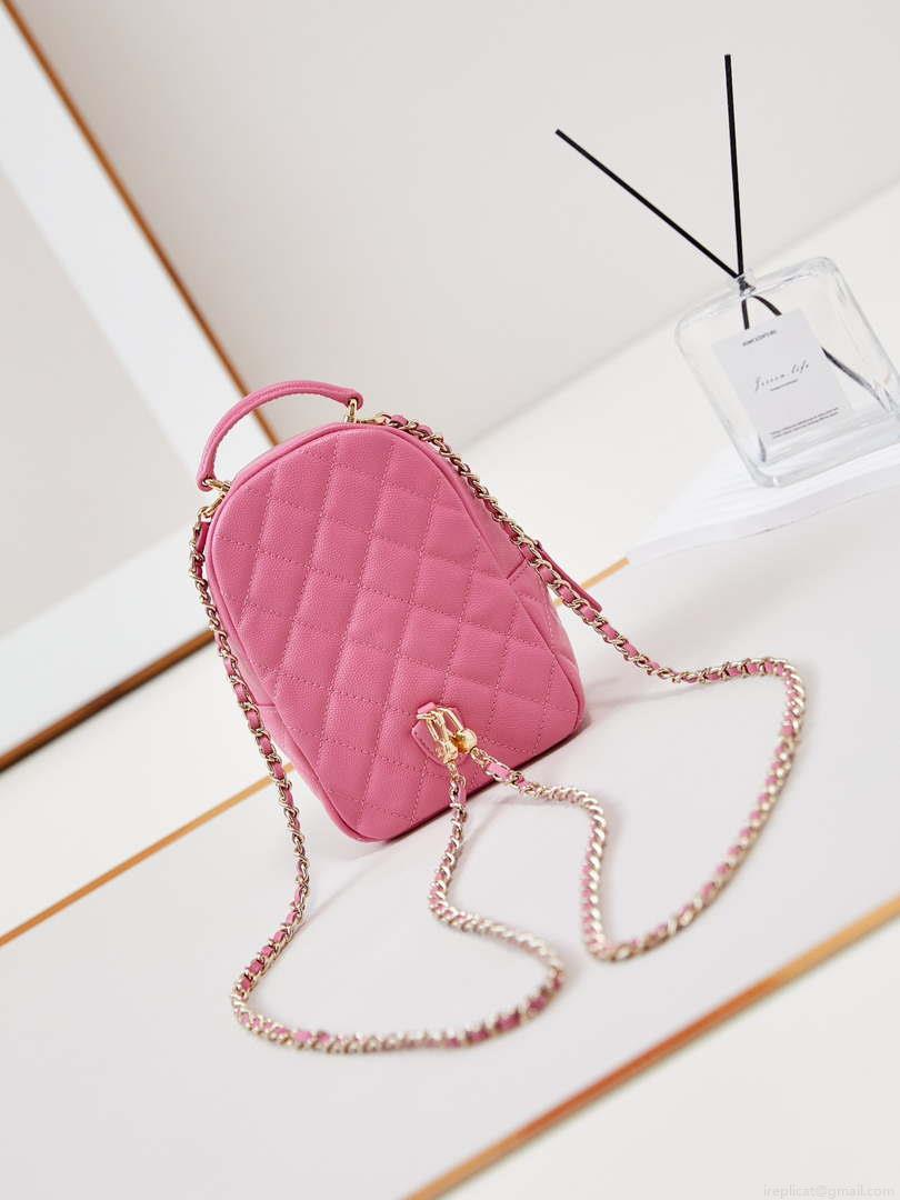Chanel Ap3753 CLASSIC MINI Backpack Calfskin Hot Pink