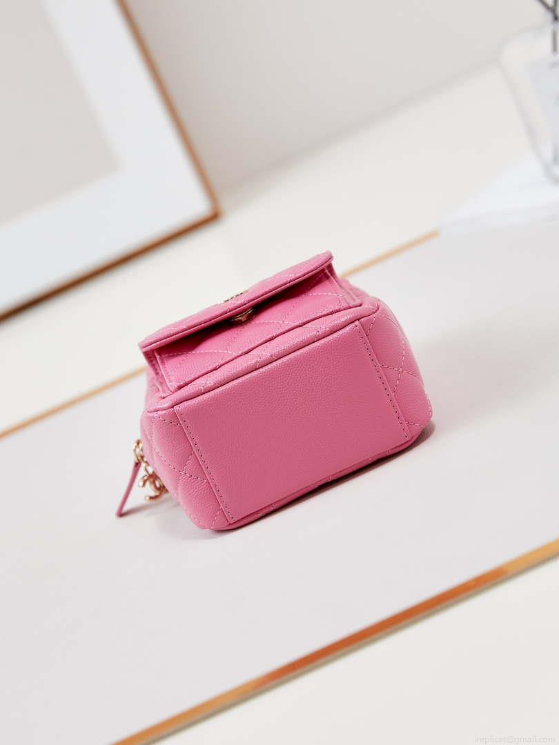 Chanel Ap3753 CLASSIC MINI Backpack Calfskin Hot Pink